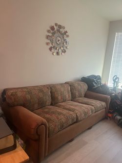 Couch 94inch length and 3ft width custom-made with nail head