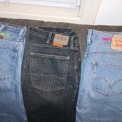Men 3 Pair Pants Jeans