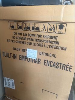 Black oven with microwave on top brand new