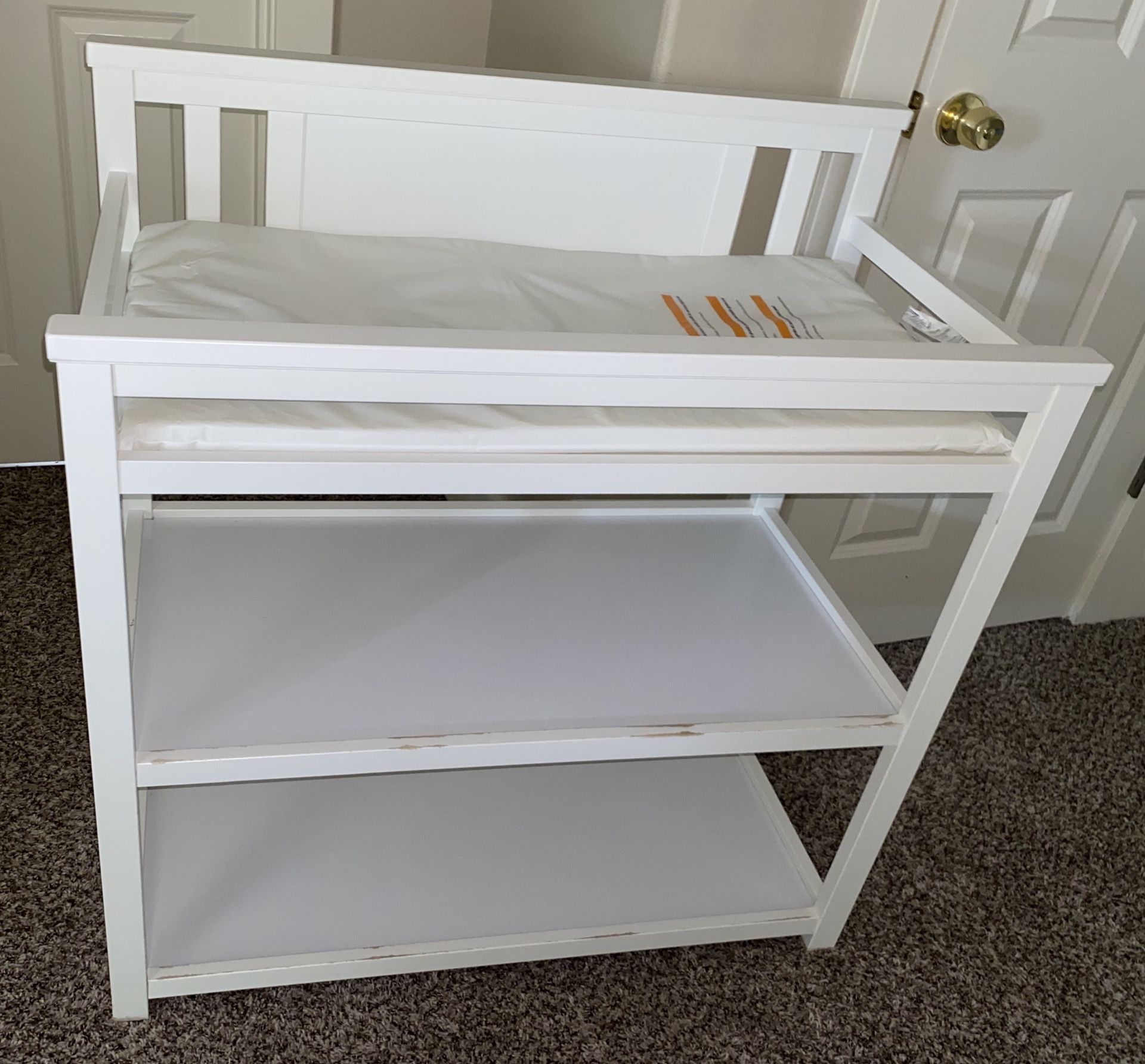 White changing table