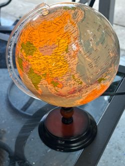 Light up world globe asking $20