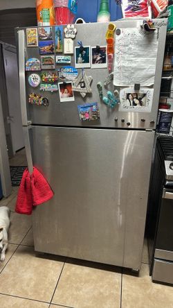Stainless steel fridge