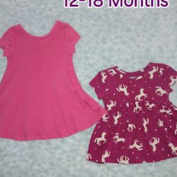 Baby Girl Dresses Size 12-18 Months 