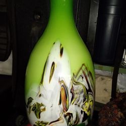 Vantage Antique Glass Vase 