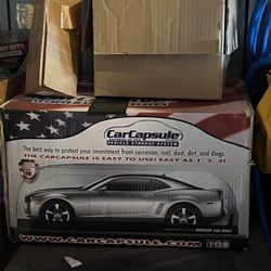 Car capsule inflatable motorcycle storage