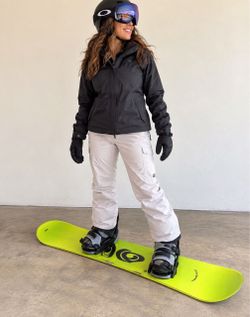 Salomon Neon Yellow Snowboard with Bindings