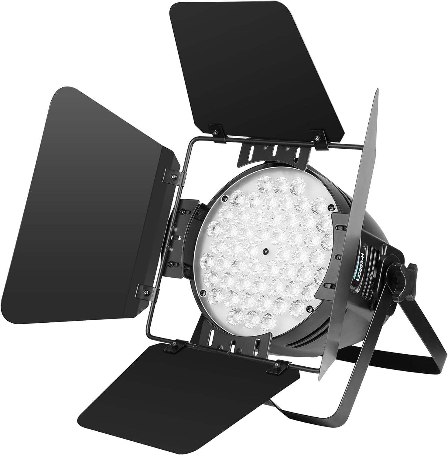 54 LED Par Light Super Bright DMX-512 DJ Stage Light with Barndoors White/Off White Lighting 5000 Lumens