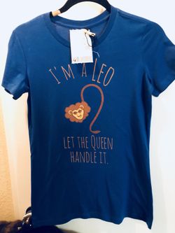 Leo New T-Shirt August Queen Medium (fits like a small)