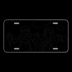 License Plate Novelty Car Front Abraham Bible Old Testament Genesis
