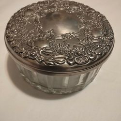 Vintage Trinket Box With Mirror Under The Lid