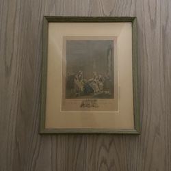 Vintage Augustin de Saint-Aubin French Framed Art