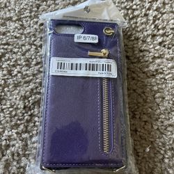 iPhone 6/7/8 Plus Square Wallet Case With Strap