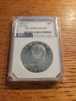 1971S PR70 DCAM Ike Silver Dollar