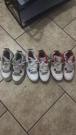 Jordan 4s 130 for all 3! READ DISC FOR SIZES
