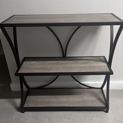 Three shelf table