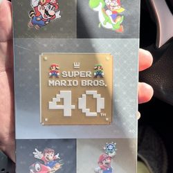 Mario Steel Cover 40th Anniversary Game Case