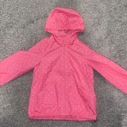 Baby Girl Carters Pink Rain Jacket Size 4-5