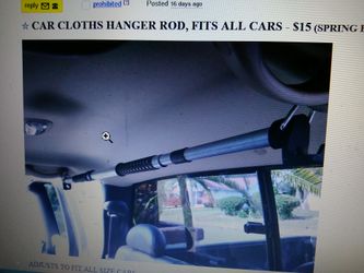 Car clothes hanger, fits all cars