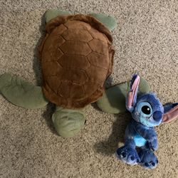 Huge Stuffed Turtle And Stitch Animals 