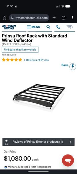 Prinsu roof rack 2015-2017 f-150 supercrew
