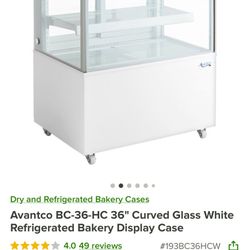 Glass Refrigerator Bakery Display Case