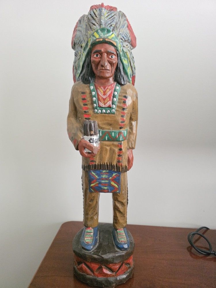 Cigar Indian Hand Carved - R. Gallager