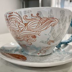 Disney Little Mermaid Ariel Fairy Tales And Seashells Cup And Saucer Set