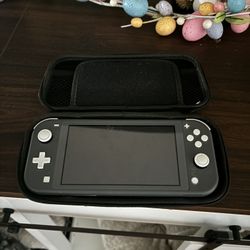 nintendo switch lite with botw and case