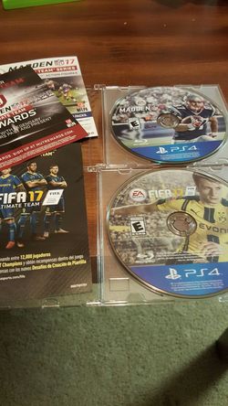 Madden 17 & Fifa 17 Ps4