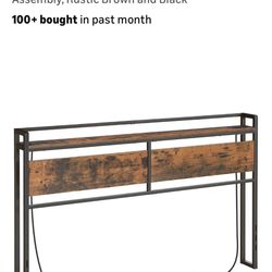 King Size Headboard With Charging Station And Lights