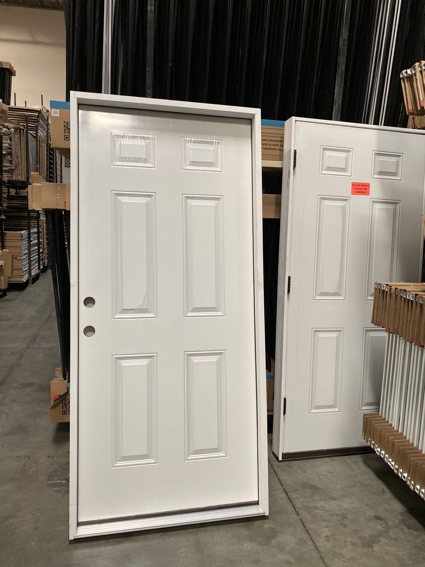 Pre hung entry door (solid steel and wood) 36x80 for Sale in Riverside