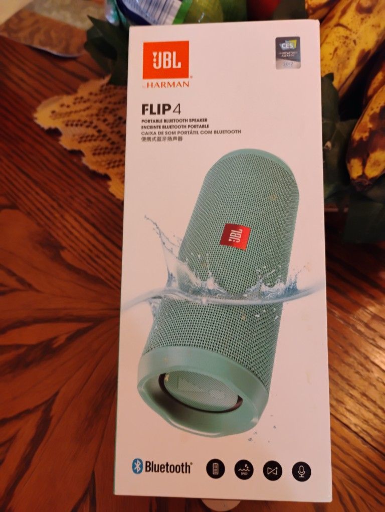 JBL Flip 4 Wireless Bluetooth Speaker (Teal)