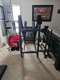 Leg Press Hack Squat Machine