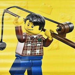Lego Fishing Minifigure Big Vinyl Display Banner From Toys”R”Us Size 38x45" 