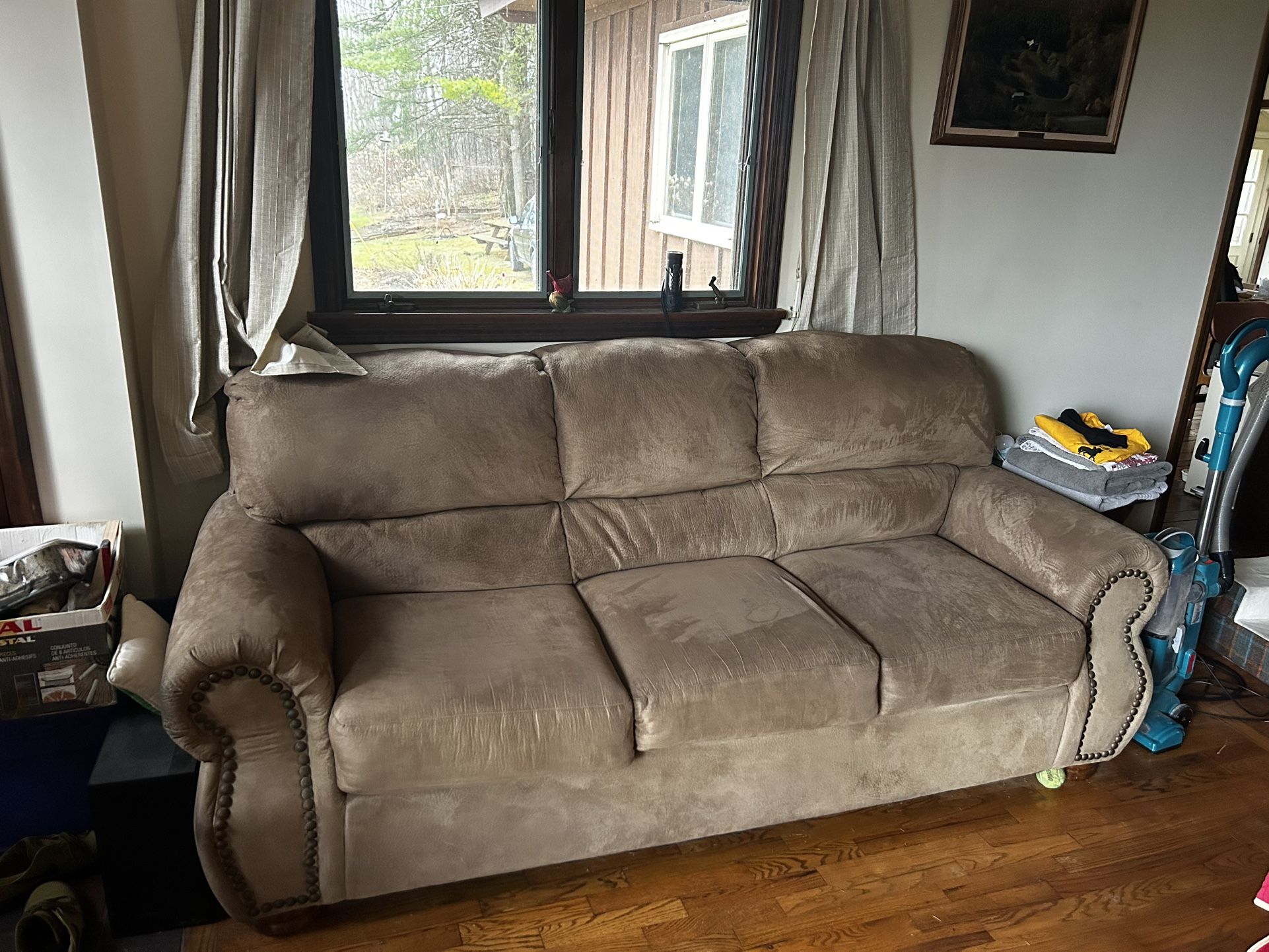 Comfy Big Brown Couch