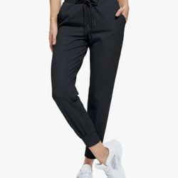 Black Joggers Pants Lightweight Running Sweatpants XL.  (S)