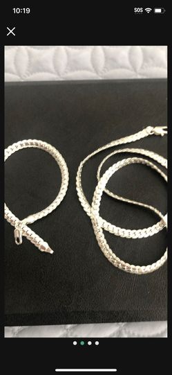 Sterling silver 925 necklace and bracelet $40