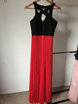 Rox Red & Black Long Dress Size 7