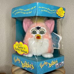 1999 Tiger 70-940 Furby Babies  Pink With Blue Hair And Eyes Unopened Sealed