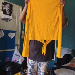 Yellow Blouse Size Large