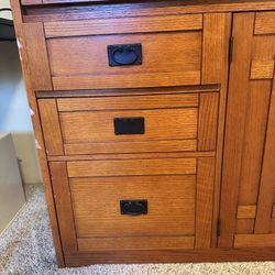 Teak Desk With Storage
