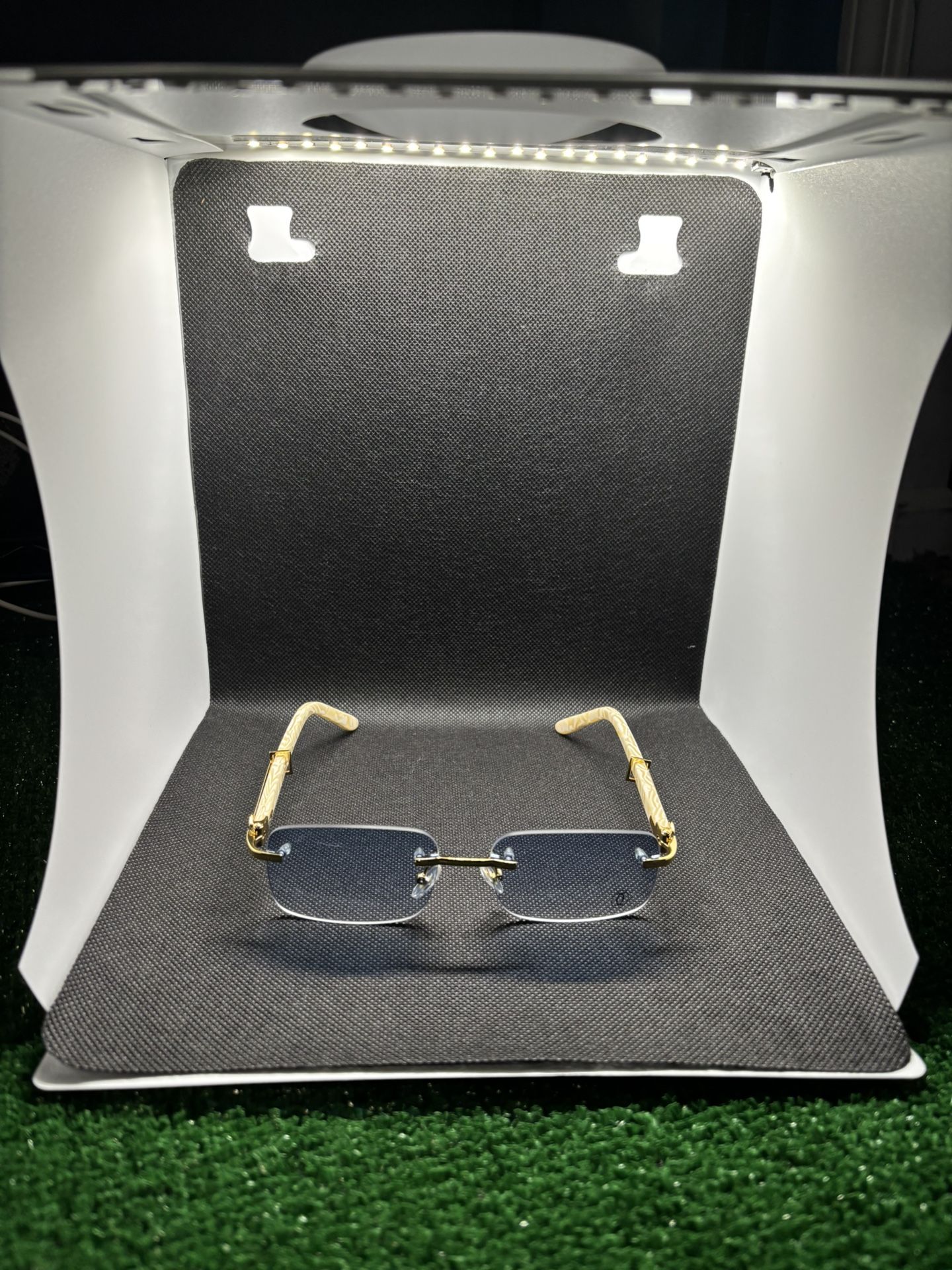 Cartier blue lens glasses