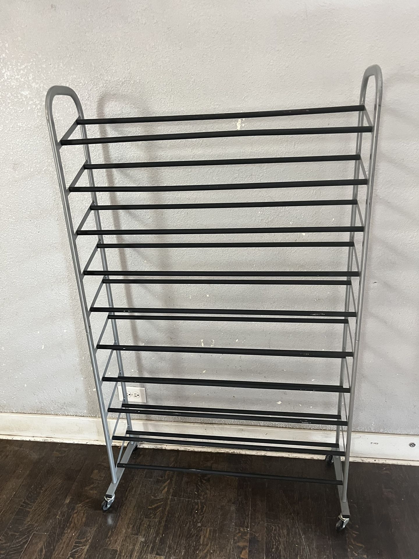 Freestanding Shoe Rack Holds 50 Pairs
