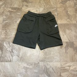 Nike Sportswear Cargo Shorts in a khaki green color
