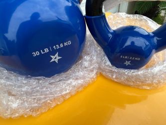 New set of kettle bells30 pounds and a five pounder
