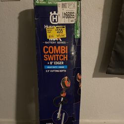 Husqvarna MAX Battery Series Combi Switch with an 8-inch edger attachment