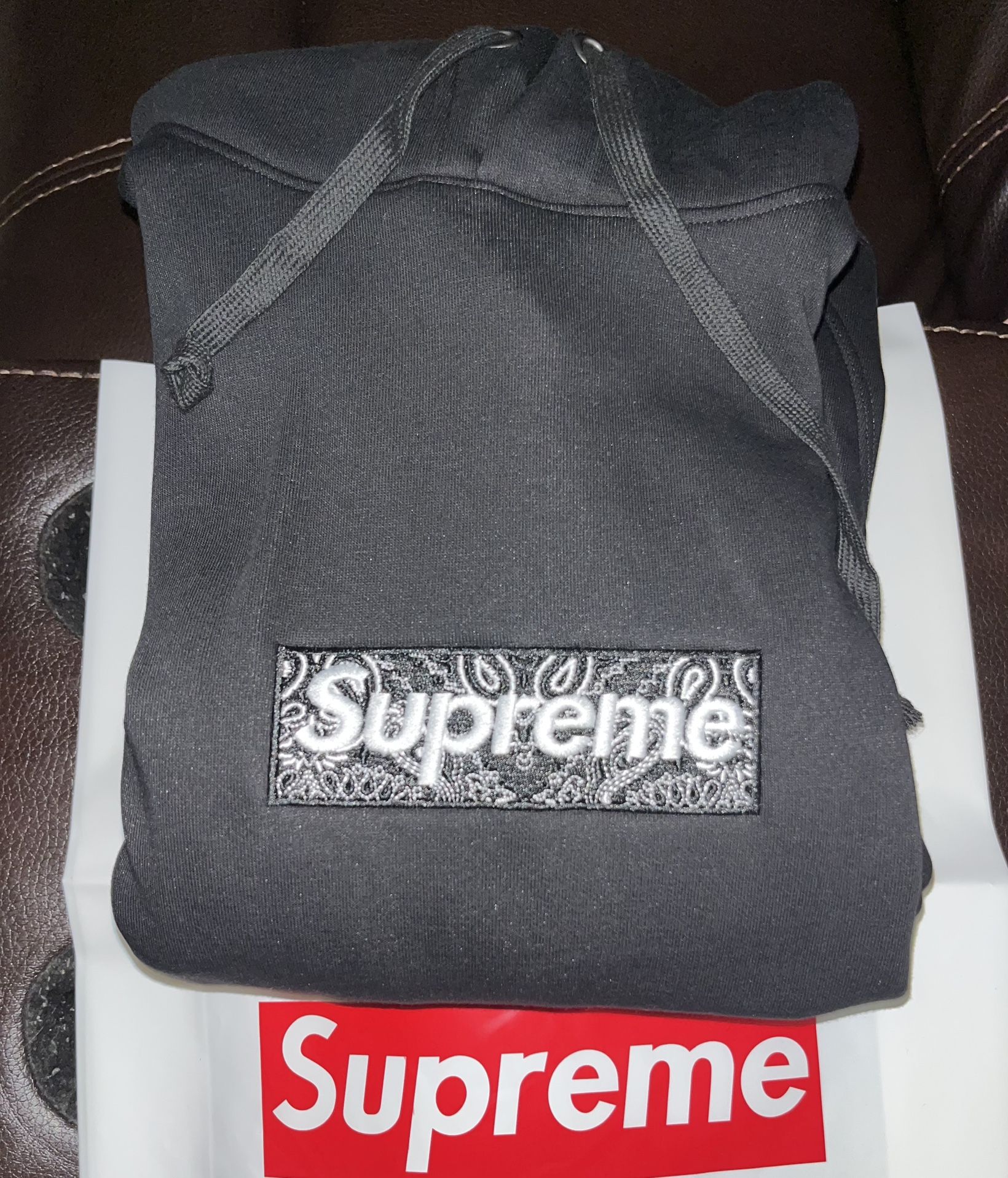 Supreme Bandana Box logo Hoodie New