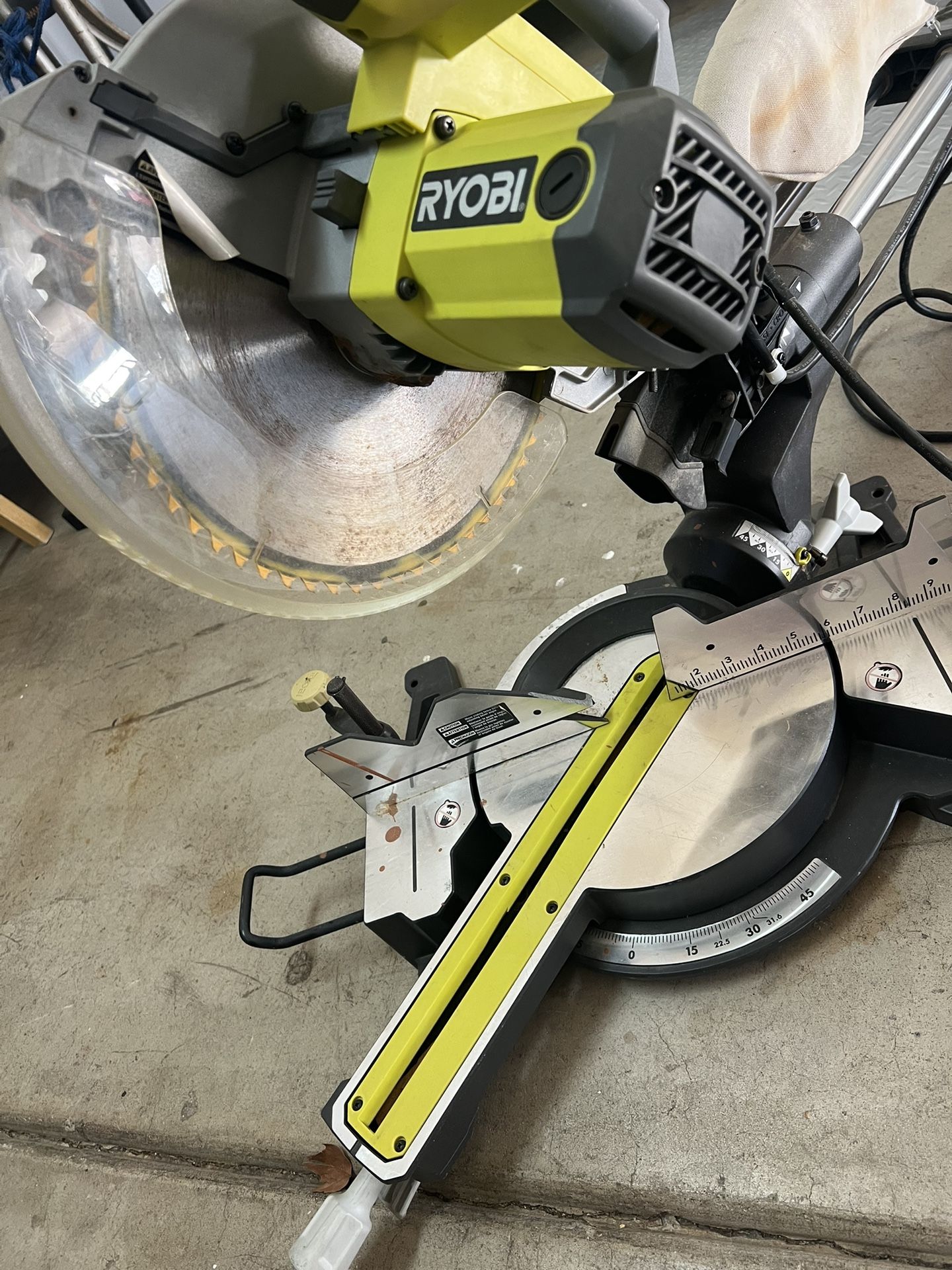 RYOBI - 15 Amp 12 in. Corded Sliding Compound Miter Saw with LED Cutline Indicator RYOBI - 15 Amp 12 in. Corded Sliding Compound Miter Saw with LED C