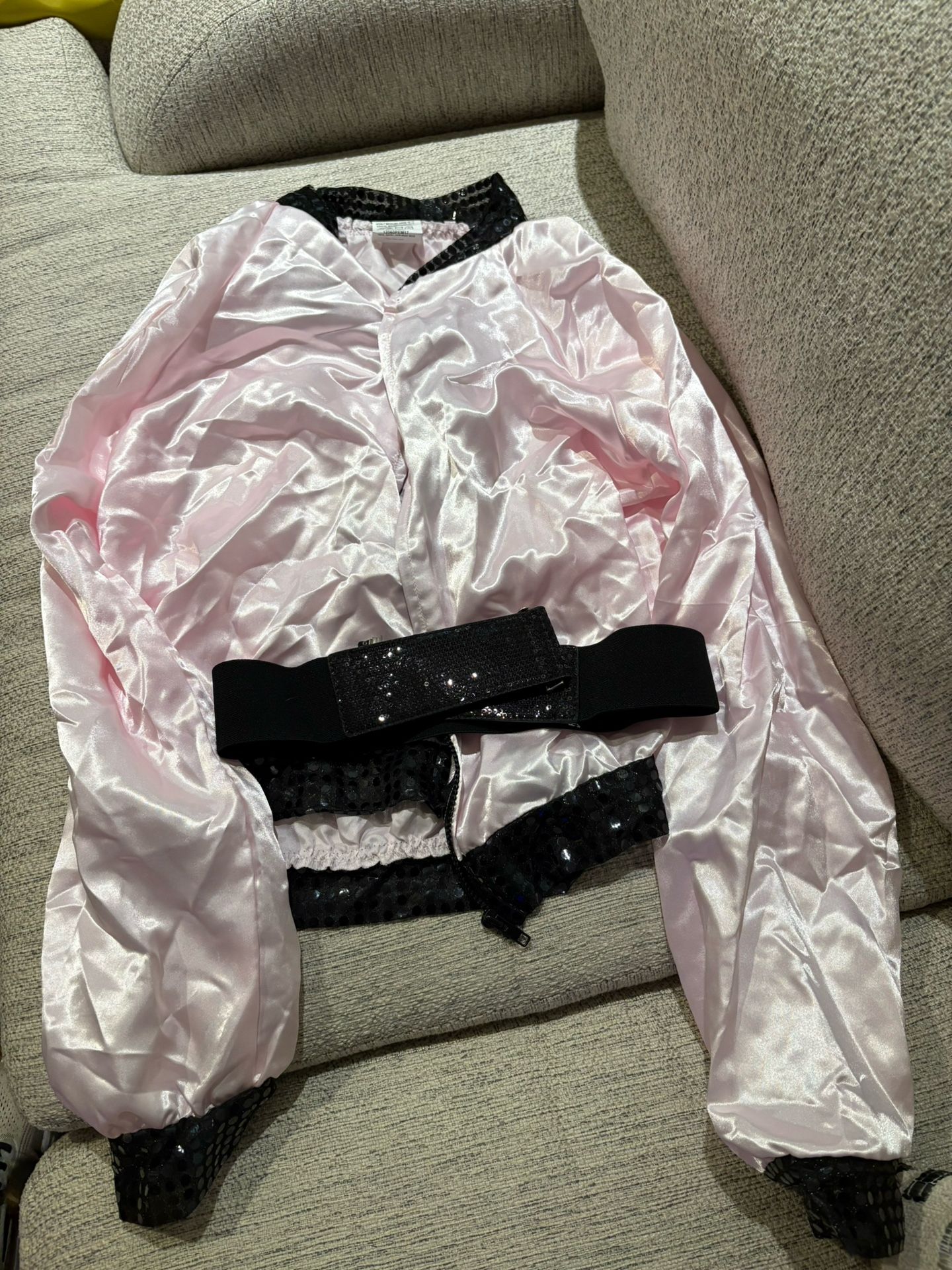 Womens Pink Ladies Jacket Costume Size M/L