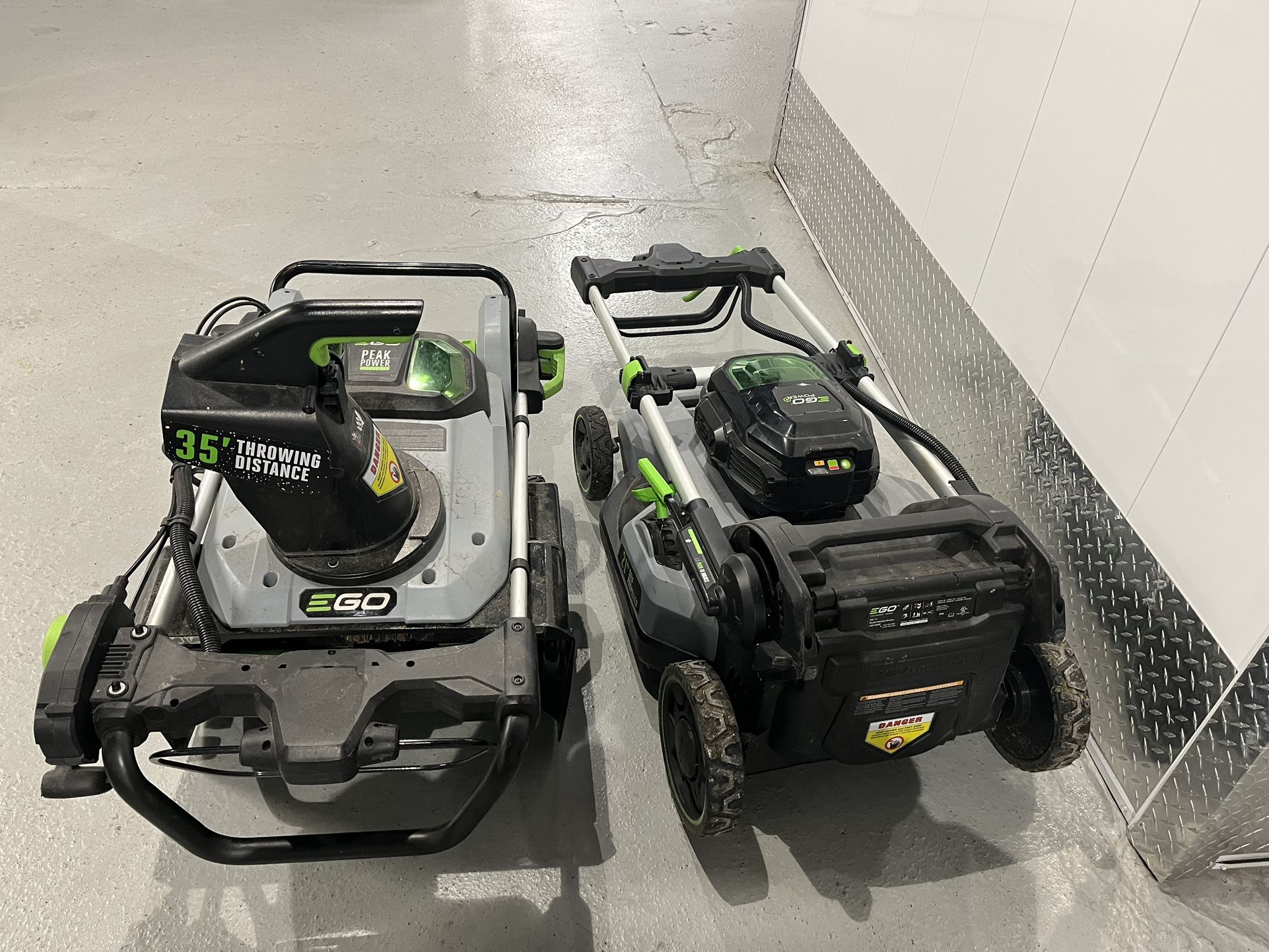 EGO Snow Blower And Lawn Mower